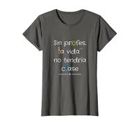 Sin Profes, La Vida No Tendría Clase Camiseta, Mujer, Asfalto, XXL