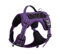 Sin Pull Soft Comfort Arness Nylon Ajustable Al Aire Libre Reflectante con Control De Control Arnés para Perros Medianos Y Grandes,púrpura,SG