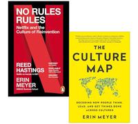 Sin reglas, reglas Netflix y la cultura de la reinvención de Reed Hastings y Culture Map de Erin Meyer, conjunto de colección de 2 libros