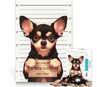 Sin remordimientos Rompecabezas difícil para Adultos con la Foto policial de un Perro Terrier de Juguete 1000 Piezas Juego Inteligente para el hogar Disfruta del Montaje de la Imagen Regalo Festivo