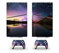Sin Residuos Para PS5 Slim Skin Disc Edition & Digital Console And Controller Vinyl Cover Skins Wraps Scratch Resistant, Compatible Con Para 76762 Calcomanía Protectora Premium Piel(Disc Version)