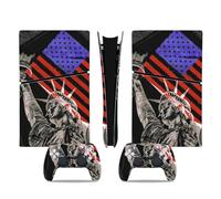 Sin Residuos Para PS5 Slim Skin Disc Edition & Para Digital Consola Mando Cubierta Vinilo Fundas Compatible Resistente Arañazos 14199 Calcomanía Protectora Premium Piel(Disc Version)