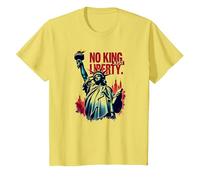 Sin Rey, Solo Libertad Camiseta, Niños, Limón, 10 años
