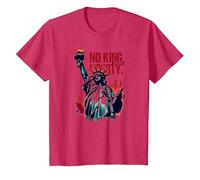 Sin Rey, Solo Libertad Camiseta, Niños, Rojo Jaspeado, 10 años