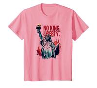Sin Rey, Solo Libertad Camiseta, Niños, Rosado, 10 años