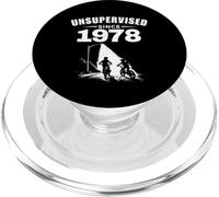 Sin supervisión Desde 1978 Retro 70s 80s Kid Nostalgia Cumpleaños PopSockets PopGrip para MagSafe