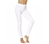 Sin tonterías Leggings de algodón de Las Mujeres - Blanco -