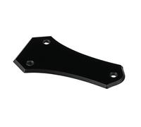 Sin tornillos, distancia entre agujeros centrales, 50 mm, 3 agujeros, accesorio de repuesto para guitarra, con forma de punta redondeada, cubierta de varilla de repuesto