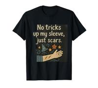 Sin trucos bajo la manga, solo cicatrices, vintage Doodle Camiseta