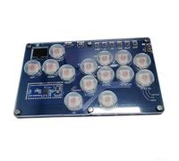 Sin varilla para ARCADE SKY2040 Pro para A4 para controladores Hitbox, controlador de juego de lucha sin palanca con función turbo, soporte SOCD intercambiable en caliente (transparente)