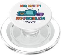 Sin Wi-Fi No Hay Problema - Retro Dial Up Tech Nostalgia PopSockets PopGrip para MagSafe