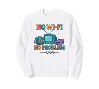 Sin Wi-Fi No Hay Problema - Retro Dial Up Tech Nostalgia Sudadera