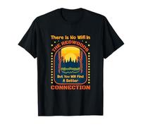 Sin WiFi En Los Árboles Redwoods California Digital Detox Camiseta