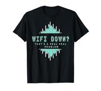 Sin WiFi Problema Serio Humor tecnología Digital Camiseta