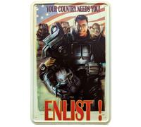Sinal de Metal Fallout ENLIST!