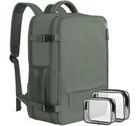 Sinaliy Mochila de viaje para mujeres y hombres, Verde oliva, L, Mochilas de viaje