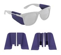 Sinbana 4pzs Protectores Laterales Gafas Inteligentes para Ray-Ban Meta Wayfarer/Skyler, Diseño Antideslizante Silicone Accesorios Seguridad Gafas Inteligentes Ligero y Cómodo de Usar (Azul Oscuro)