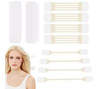 Sinbana 4uds Cuello y 4uds Tiras para Lifting Facial, Tiras Adhesivas Invisibles Premium Lifting de Cuello y Rostro con 40 Parches Repuesto para Reafirmar Piel Mujeres