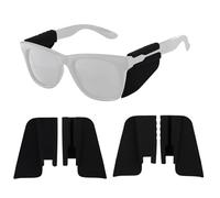 Sinbana 4uds Protectores Laterales de Silicona para Gafas Inteligentes Ray-Ban Meta Wayfarer Skyler Headliner Accesorios Gafas Inteligentes (Negro)