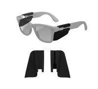 Sinbana 4uds Protectores Laterales para Gafas Inteligentes, Silicone Diseño Antideslizante Accesorios Protección Ocular Compatible con Ray-Ban Meta Wayfarer/Skyler