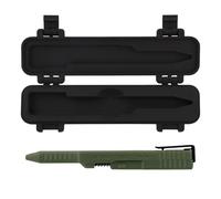 Sinbana Bolígrafo Táctico Deslizante, Bolígrafo Deslizante EDC Impreso en 3D Herramientas de Escritura de Tinta Suave Recargables Accesorio Escritorio Militar Regalo para Hombres (Negro y Verde)