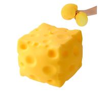 Sinbana Juguete Exprimidor de Queso Blando Grande, Divertido y Realista Ideal para La Oficina La Escuela El Hogar Decoración Regalo para Adultos