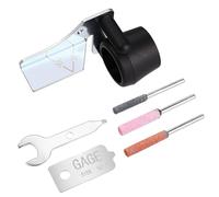 Sinbana Kit de Afilado para Motosierra 1453 Compatible con Dremel, Juego Accesorios Herramientas Rotativas con Piedras Afilar y Guía Angular para Herramientas de Jardinería Exterior