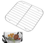Sinbana Rejilla para Freidora de Aire, Accesorios Bandeja Repuesto Acero Inoxidable 304 para Ninja Crispi Freidora Aire FN090 FN091 FN100 FN101 FN103 Duradera y Apta Lavavajillas (Plateada)