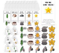 SINCCO 25/50/100 juegos de regalos de agradecimiento para empleados a granel, regalo de agradecimiento para los empleados del mes con tarjetas de agradecimiento inspiradoras para compañeros de trabajo