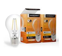 SINCELIGHT 4.2W Bombillas LED con Fotosensore, E27 Tipo Retro Vintage, Encendido/Apagado Automáticos, Luz Nocturna del Crepúsculo al Amanecer para Exteriores, Blanco Cálido 2700K, Pack de 2