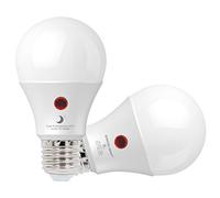 SINCELIGHT - Bombillas LED con sensor crepuscular (Encender y apagar automático) • 9 Vatios • Blanco Cálido 3000 Kelvin • Casquillo E27 • 850 lúmenes • Paquete de 2 Bombillas