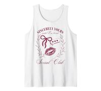 Sinceramente tuyo hasta que estoy aburrido Social Club Coquette Camiseta sin Mangas