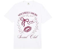 Sinceramente tuyo hasta Que Estoy Aburrido Social Club Coquette Comfort Colors Adult Heavyweight T-Shirt