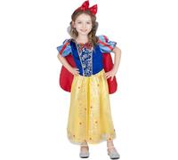 Sincere Party Disfraz de Blancanieves de lujo para niña con capa y diadema, 2-3 años