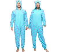 Sincere Party Ropa para Adultos Sulley onessie, Traje de Pijama para Hombres y Mujeres Sulley Monster onessie S
