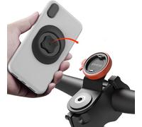 sincetop Soporte Movil Bicicleta,Soporte Movil Bici Montaña,Montaje en vástago para Celular,Abrazadera Aluminio Manillar, rápido Fijar/Desmontar MTB/Carretera【Series C - 1ra Gen】 Naranja