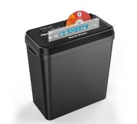 SINCHEREU Trituradora de Papel, 10 Hojas, Corte de Rayas, Trituradora de CD/Tarjetas de Crédito, Trituradora con Protección contra Sobrecalentamiento, Trituradora, 14 L Papelera para Oficina en Casa