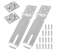 SinChic Candado Cerrojo,2 PCS Candado Cerrojo de Acero Inoxidable Candado Cerrojo de Inoxidable Resistente Cerrojos Plateados para Candado Pasador de Tornillo para Pestillos Puertas Candado Plata