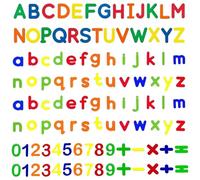 SinChic Imanes para Nevera Magnéticos,108 PCS Letras y Números Magnéticos para Niños Imanes para Nevera Coloridos Juguetes Educativos para el Hogar y el Aula