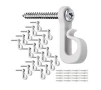 SinChic Q Ganchos Colgar,20 PCS Ganchos Tornillo con Tornillos Ganchos Luces Ganchos de Rosca Ganchos de Tornillo de Suspensión para Luces Exterior