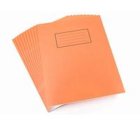 Sinclairs 27933X - Cuaderno con cuadros de 5 mm (A4, paquete de 10 unidades, 80 páginas), color naranja