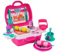 Sinco creations barbie glamping & bbq - juego de 20 piezas barbie play