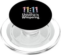 Sincronicidad "El Universo susurra" 11:11 Numerología PopSockets PopGrip para MagSafe