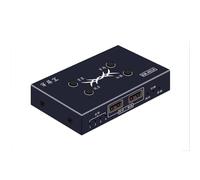 Sincronizzatore USB Multiporta - Controller Di Sincronizzazione Di Tastiera E Mouse Con Display Condiviso, Switcher KVM In Metallo Nero, Per Studi Di Gioco, Sorveglianza Borsa, Uffici(4 ports)