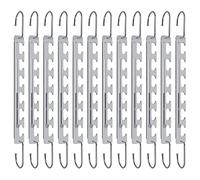 Sindax Telescópica Perchas Ahorra Espacio para Ropa, De 6 a 9 Hoyos Inoxidable Metálicas Mágico Percha Ropa Organizador Multiple de Percha Plegable-12 Piezas