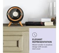 Sindelfingen Estuche para 1 reloj con rotación hacia la derecha e izquierda negro Klarstein