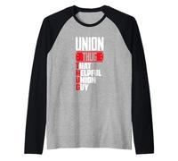 Sindicalista Thug That Útil Sindicato Guy Día del Trabajo del Trabajador Sindical Camiseta Manga Raglan