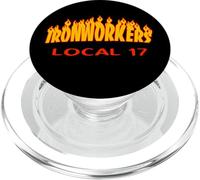 Sindicato de Trabajadores del Hierro Local 17 Llamas Cleveland Ohio PopSockets PopGrip para MagSafe
