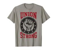 Sindicato Fuerte Día del Trabajo Solidaridad Unidad Comerciante Hombres Mujeres Camiseta