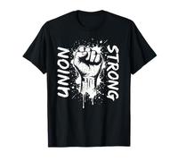 Sindicato Fuerte Solidaridad Puño Trabajadores Derechos Unidad Hombres Mujeres Camiseta